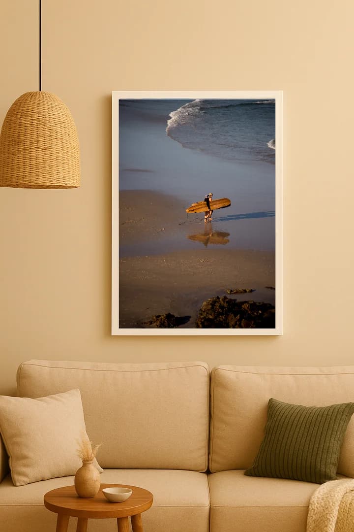 Exemple d'encadrement - photo surfer